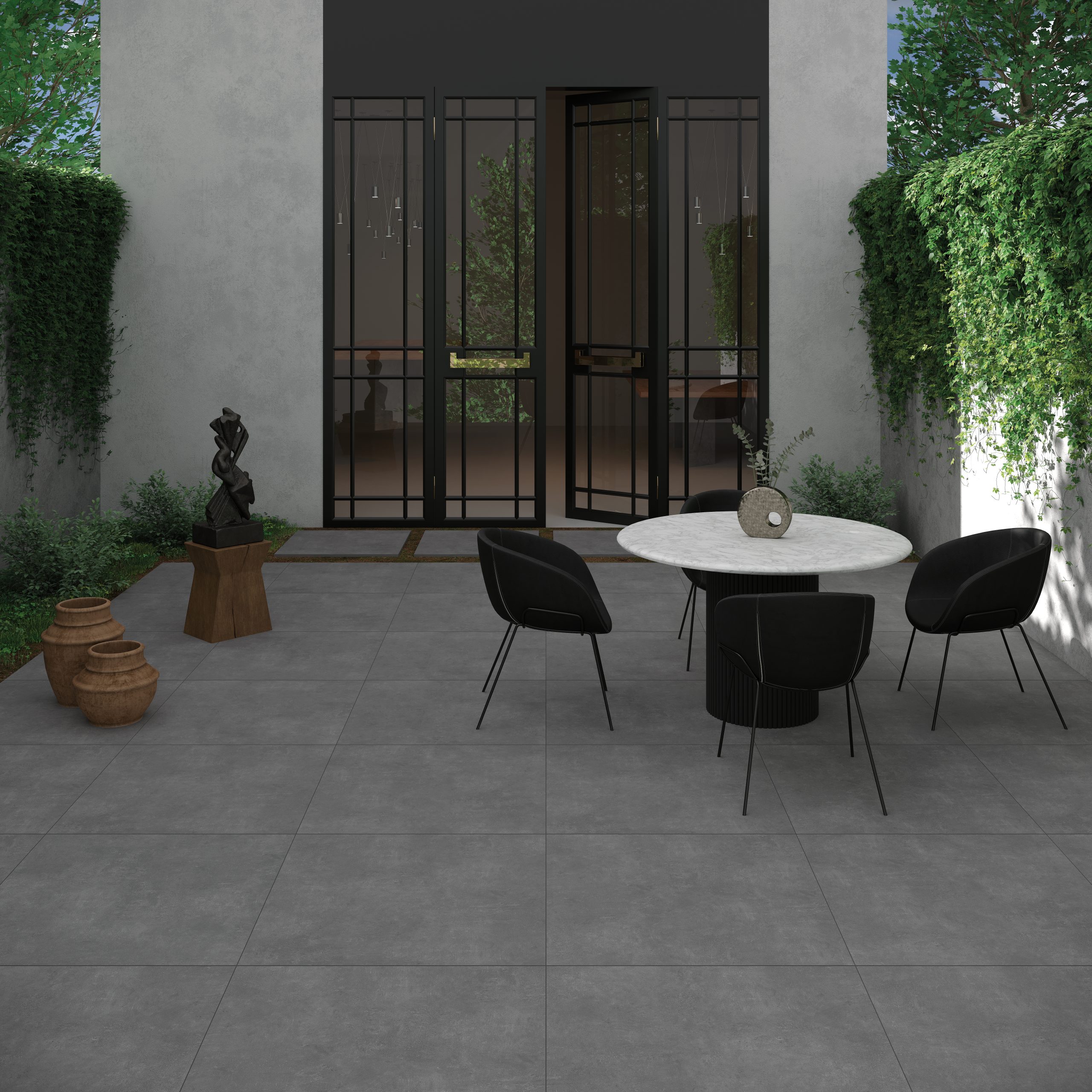 Urban Dark 800x800 Porcelain Tiles - Image 3