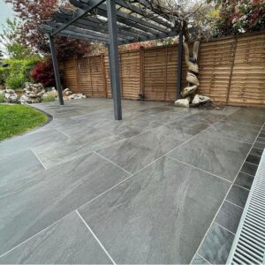 16mm Porcelain Tiles - Carbon Black - 900x600
