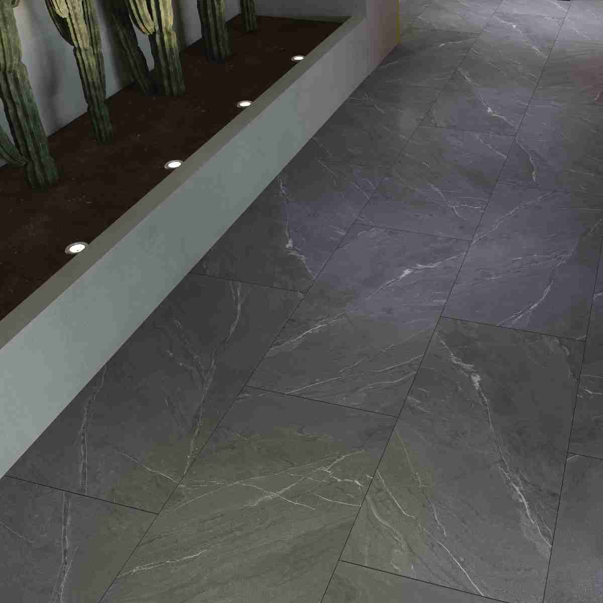 Amalfi Anthracite 1200x600 Porcelain Tiles